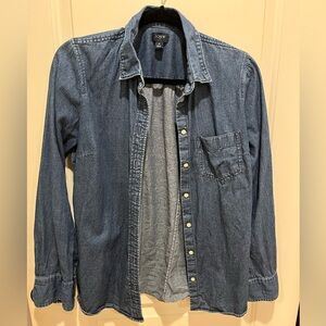 J Crew Denim Button-Up Shirt